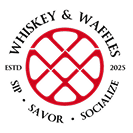 Logo of Whiskey & Waffles featuring a waffle design and text.