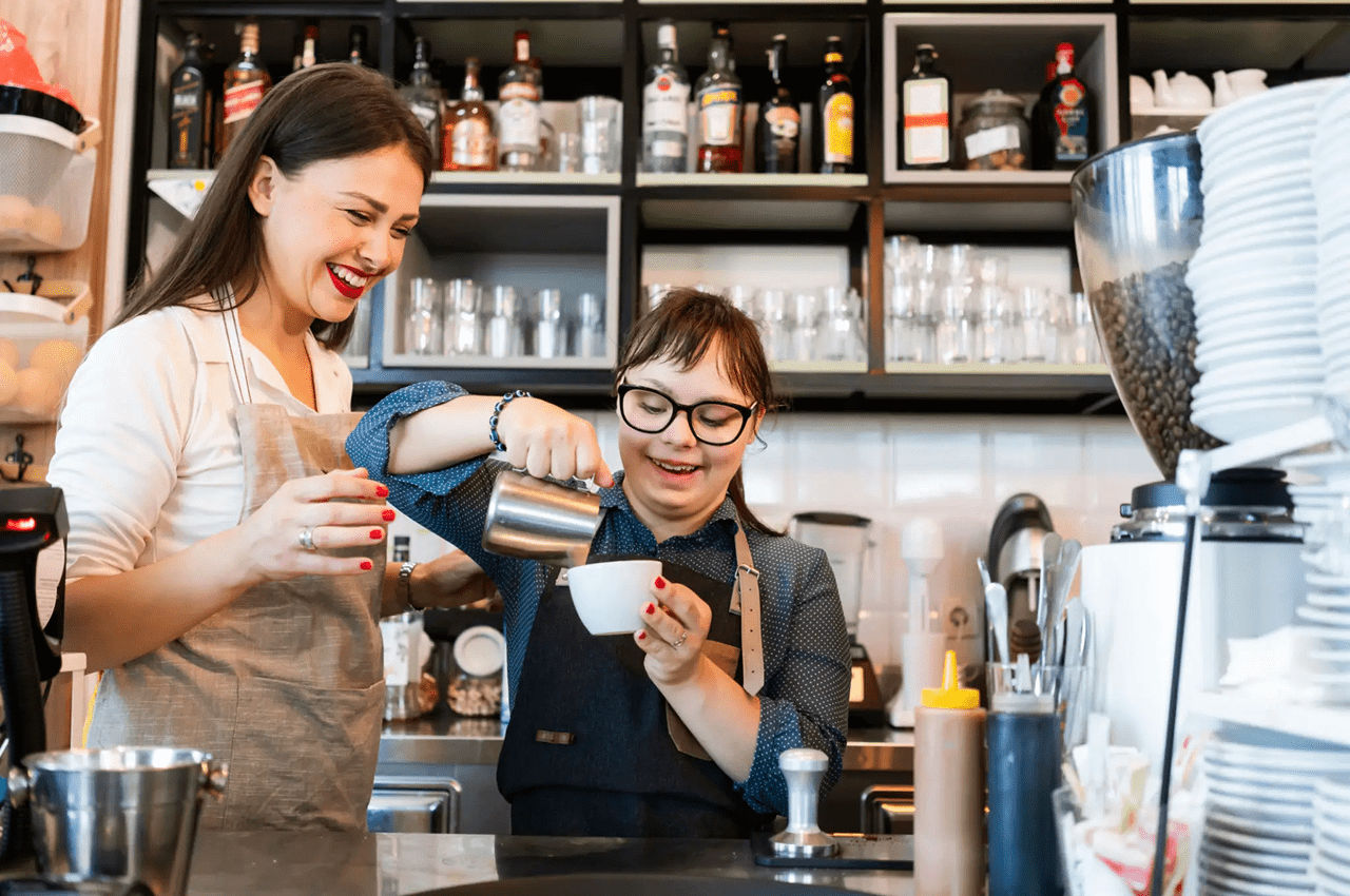 Learning to make coffee together